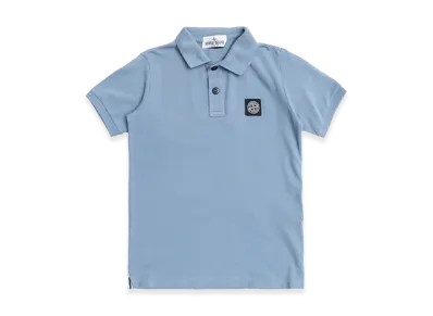 Stone Island Kids Polos "Clear Blue"