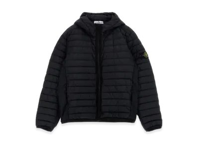Stone Island Kids Hooded Down Jacket "Blue"