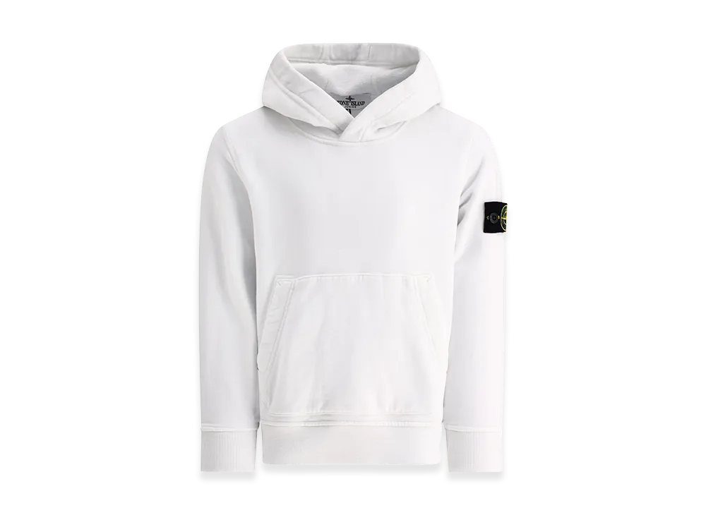 Stone Island Kids "Compass" Hoodie "White"