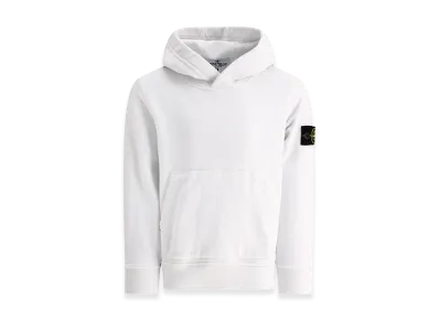 Stone Island Kids "Compass" Hoodie "White"