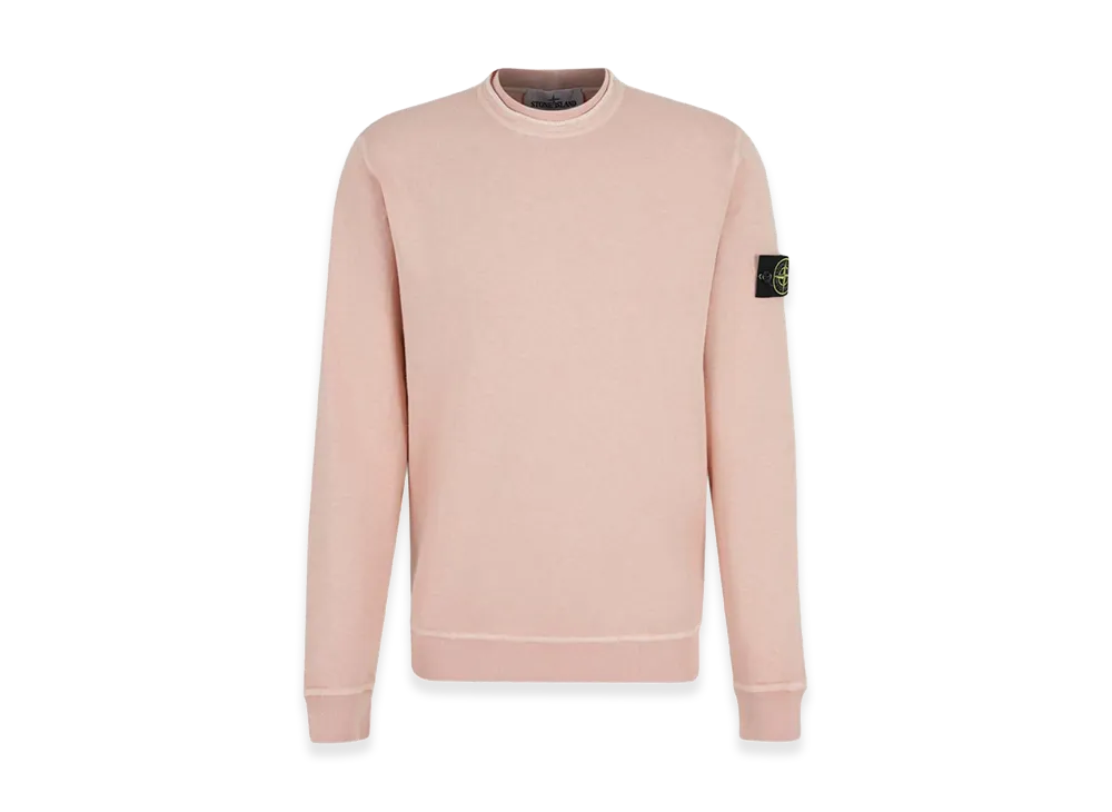 Stone Island Cotton Sweatshirt "Peach/Pink"
