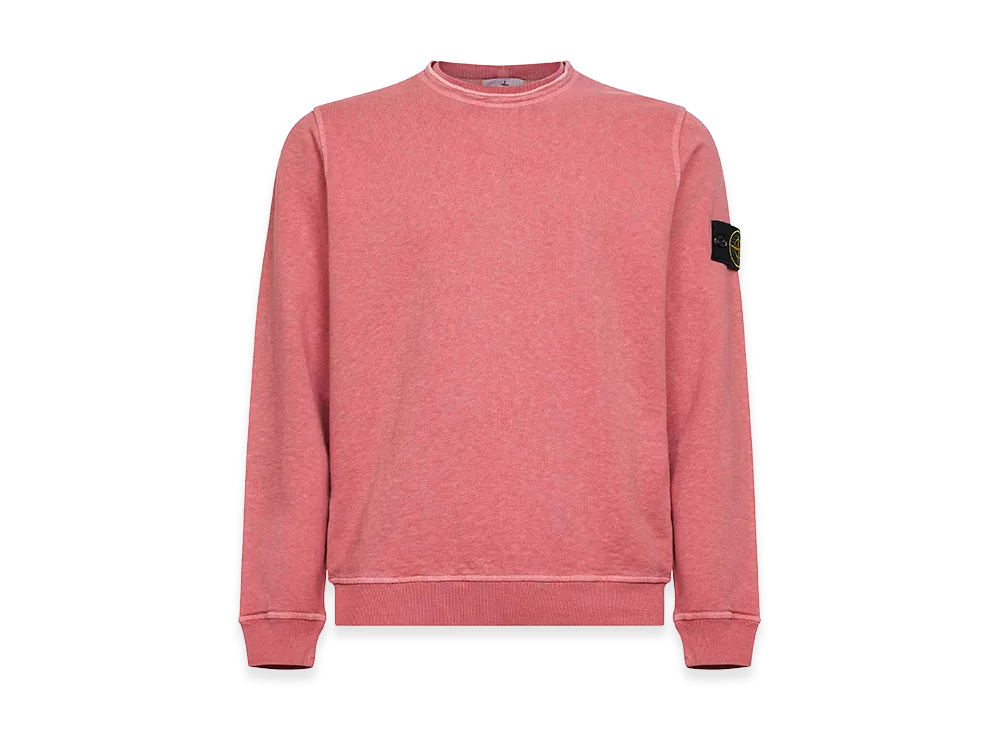 Stone Island Cotton Sweatshirt "Dark Pink"