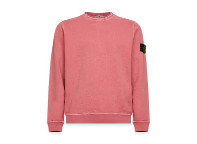 Stone Island Cotton Sweatshirt "Dark Pink"