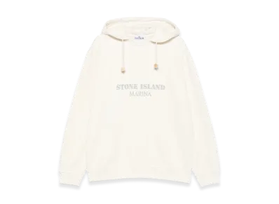 Stone Island Hoodie With Logo "White"