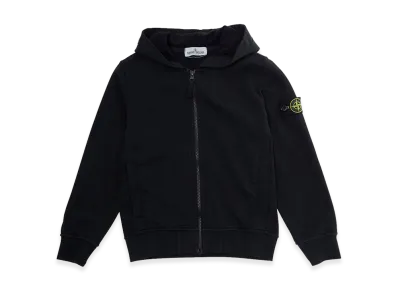 Stone Island Kids Logo Badge Hoodie "Black"
