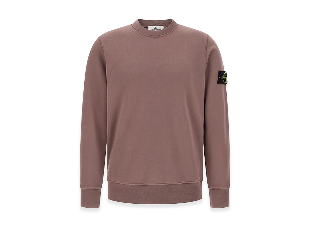 Stone Island Organic Cotton Sweatshirt "Purple"