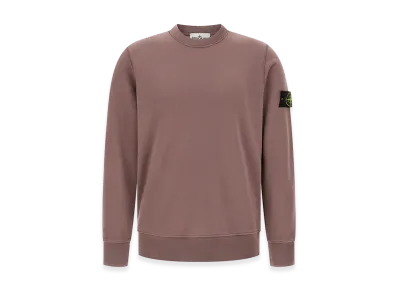 Stone Island Organic Cotton Sweatshirt "Purple"