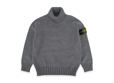 Stone Island Kids "Compass" Turtleneck Sweater "Gray"