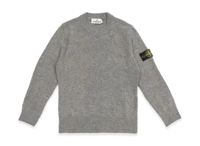 Stone Island Kids Logo Badge Sweater "Gray"