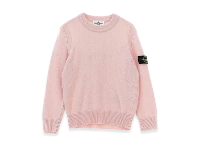 Stone Island Kids Logo Badge Sweater "Pink"