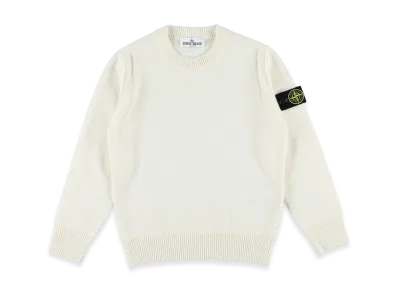 Stone Island Kids Sweaters "White"