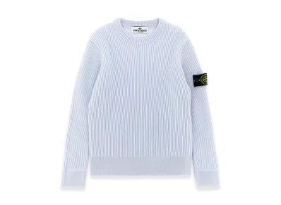 Stone Island Kids Ribbed Sweater "Light Blue"