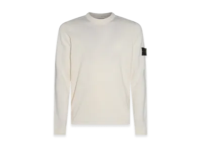 Stone Island Lightweight Organic Cotton Sweater "White"