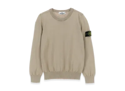 Stone Island Kids Logo Badge Sweater "Beige"
