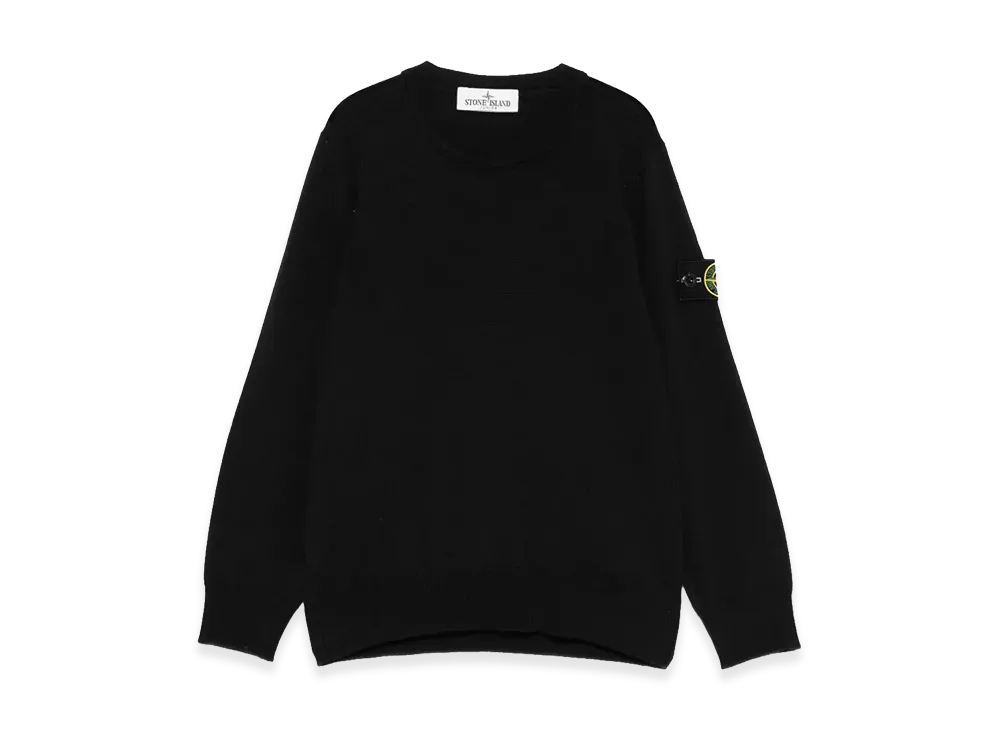 Stone Island Kids Sweaters "Black"