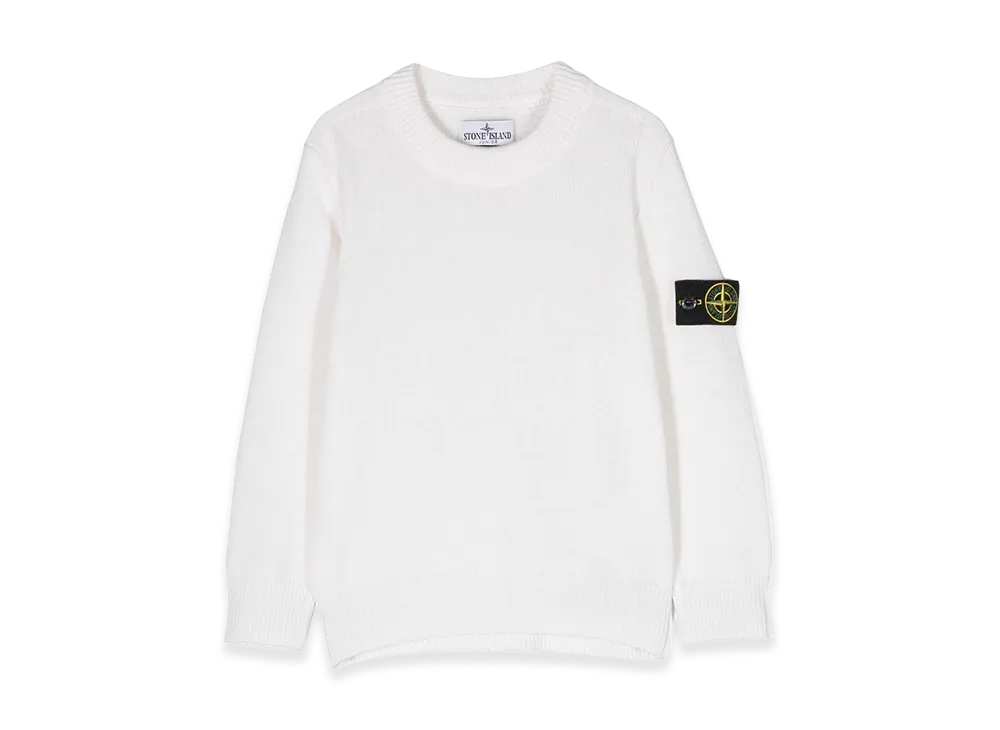 Stone Island Kids Sweaters "White"