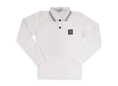 Stone Island Kids Sweaters "White"