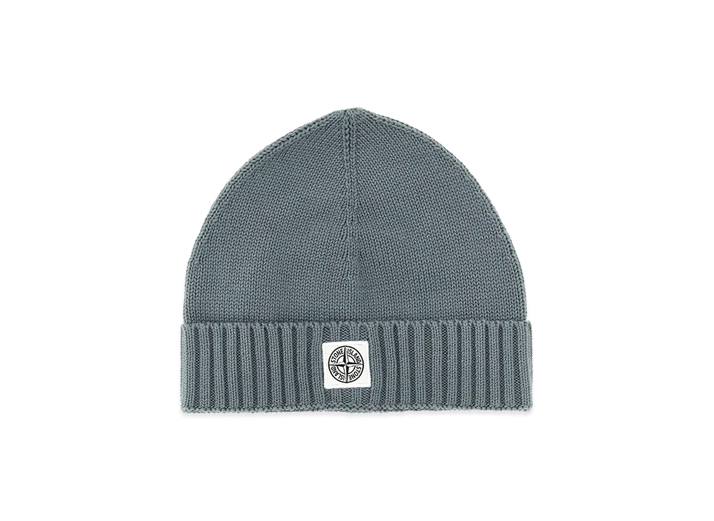 Stone Island Kids Logo Patch Beanie "Gray"