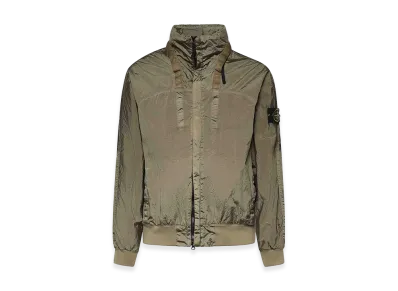 Stone Island Nylon Metal Stand-Up Collar Jacket "Green"