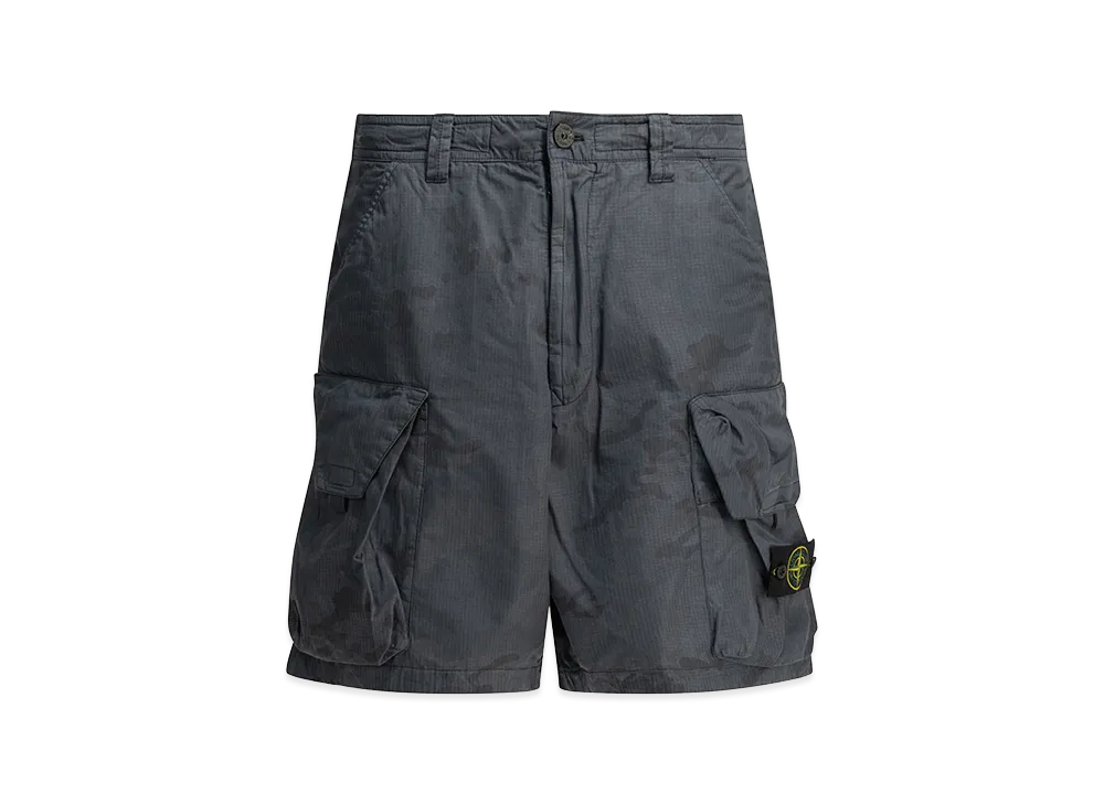 Stone Island Camouflage Bermuda Shorts "Gray"