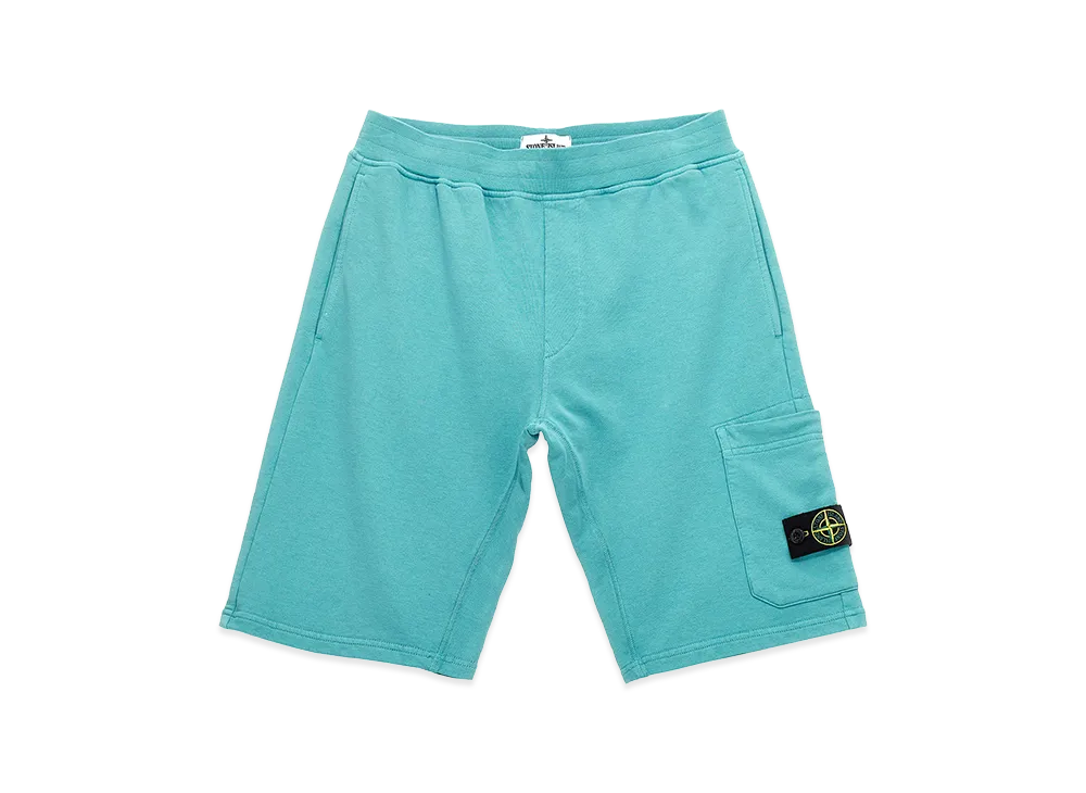 Stone Island Kids Cargo Badge Logo Bermuda Shorts "Light Blue"