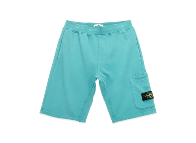 Stone Island Kids Cargo Badge Logo Bermuda Shorts "Light Blue"
