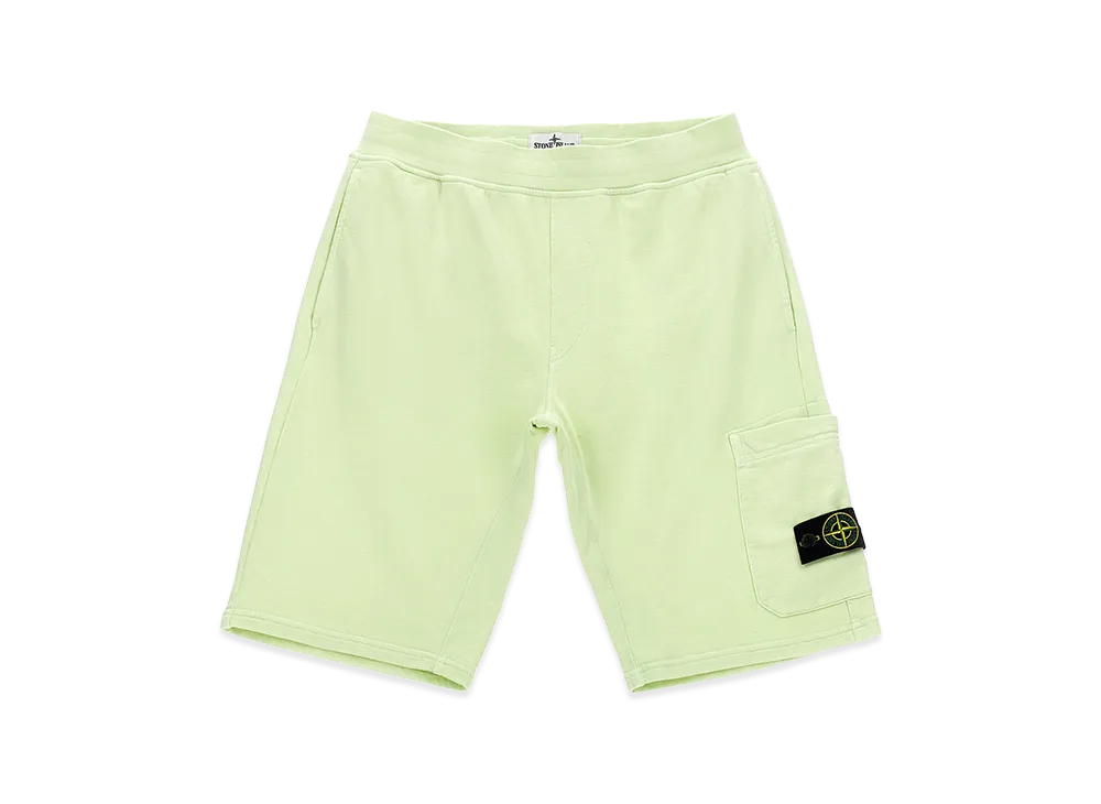 Stone Island Kids Cargo Badge Logo Bermuda Shorts "Green"