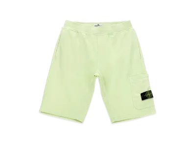 Stone Island Kids Cargo Badge Logo Bermuda Shorts "Green"