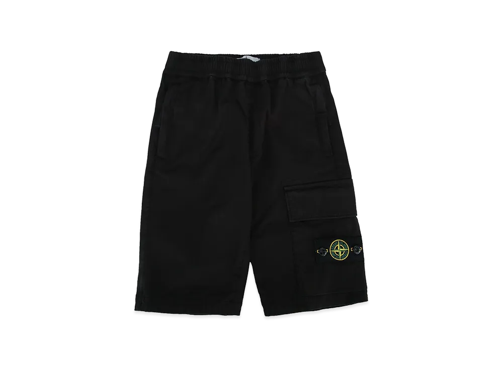 Stone Island Kids Cargo Bermuda Shorts "Black"