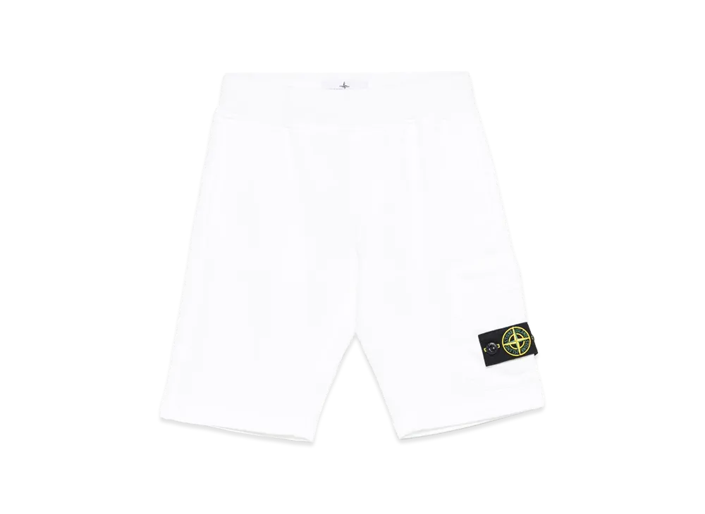 Stone Island Kids Sweat Bottoms "White"