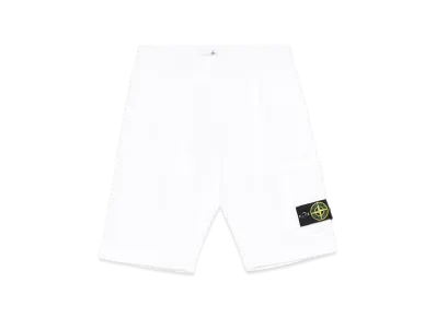 Stone Island Kids Sweat Bottoms "White"