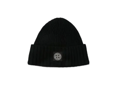 Stone Island Kids Logo Patch Beanie "Black"