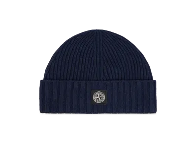 Stone Island Kids Logo Patch Beanie "Blue"