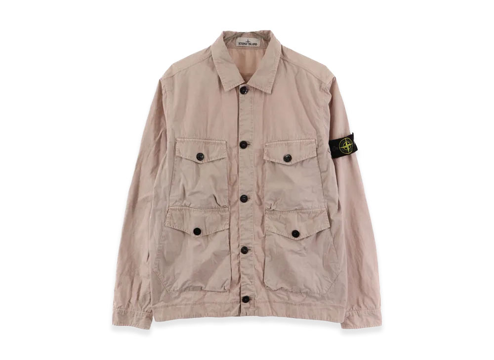 Stone Island Ela Smerigliata 4 Pocket Shirt Jacket "Pink Beige"