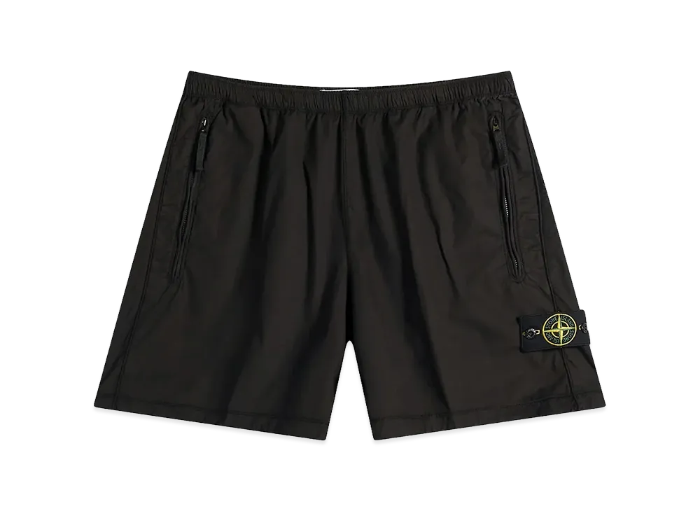 Stone Island Stretch Cotton Tela 'Paracadute' "Black"