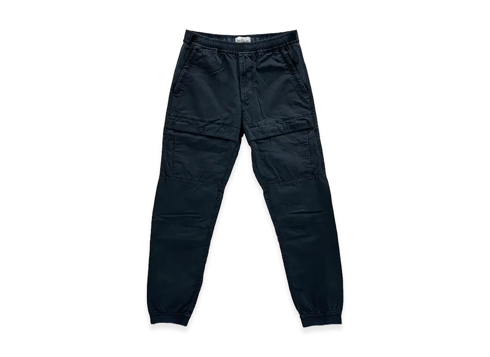 Stone Island Stretch Cotton Wool Satin, Garment Dyed "Navy"