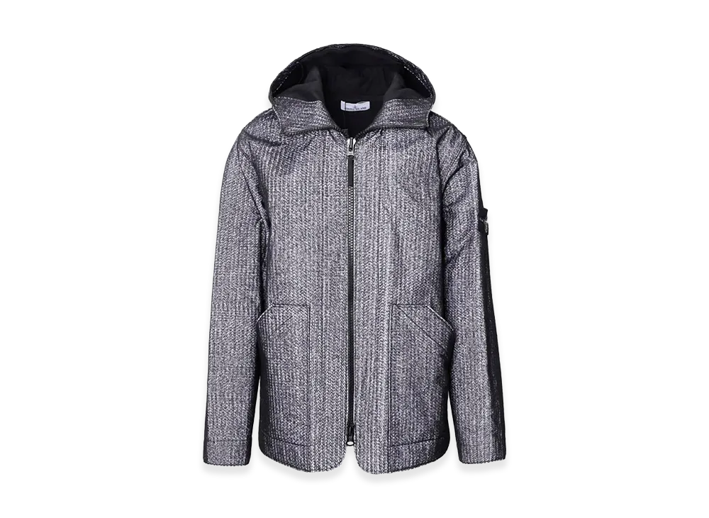 Stone Island Needle Punched Reflective Jacket "Black"