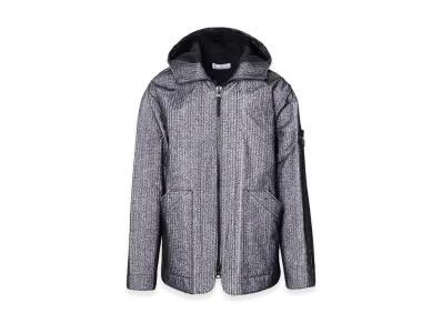 Stone Island Needle Punched Reflective Jacket "Black"