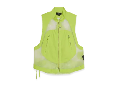 Stone Island Vest Distorted Ripstop Organza-TC "Green"