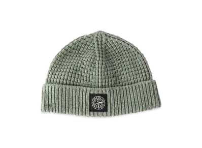 Stone Island Logo Patch Knit Cap "Khaki"