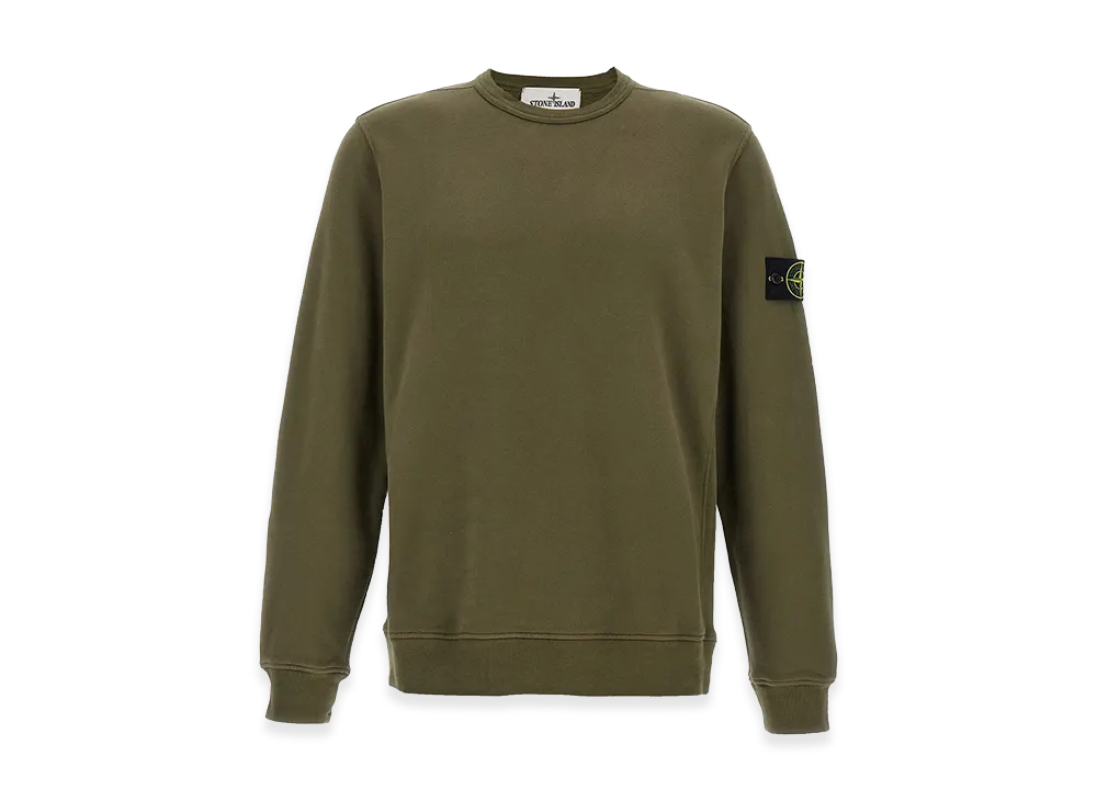 Stone Island Organic Cotton Sweatshirt "Green"