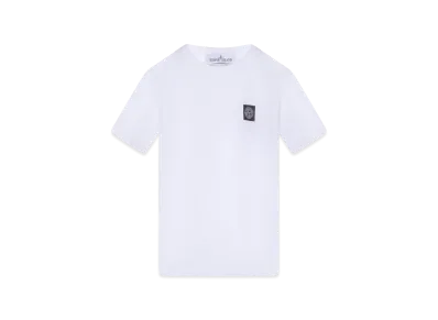 Stone Island Kids Compass Logo T-Shirt "White"