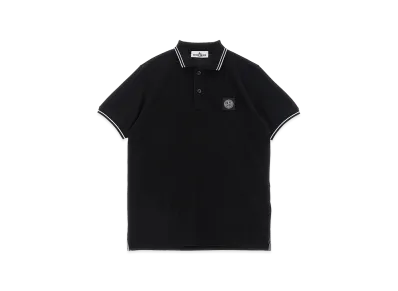 Stone Island Kids Compass Logo Polo Shirt "Black"