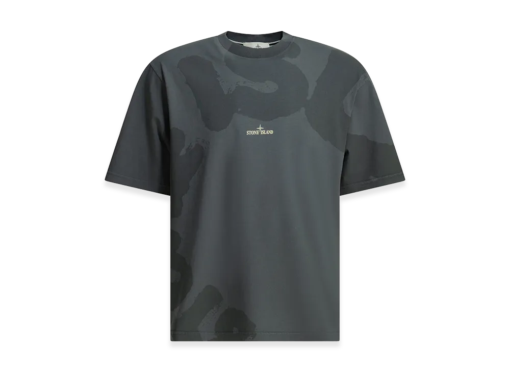 Stone Island Crew-Neck T-Shirt With Logo "Blue"