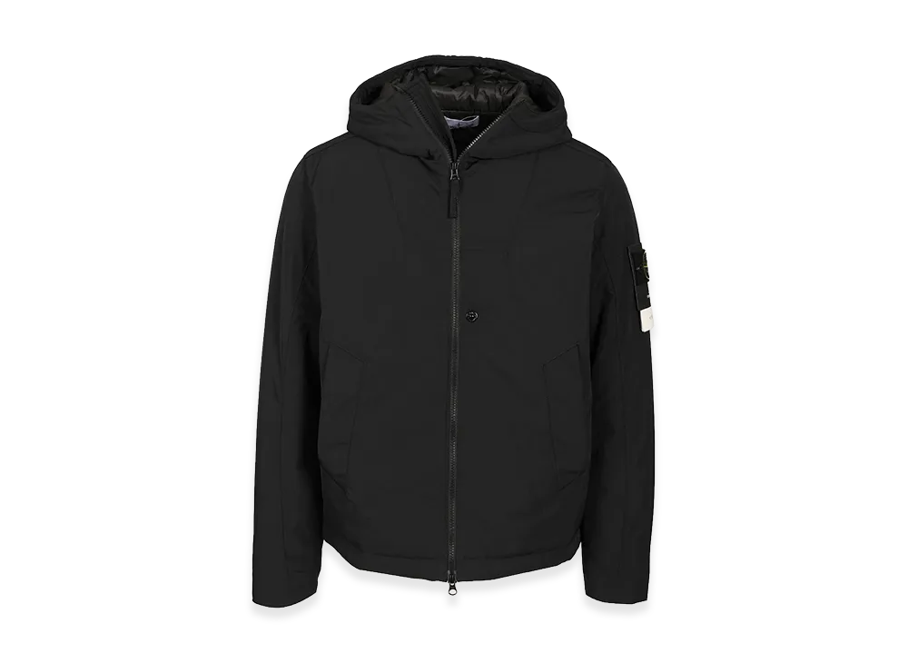 Stone Island Micro Twill Padded Hooded Jacket "Black"