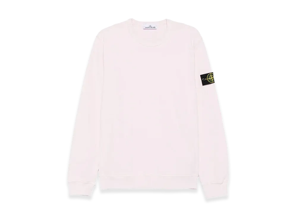 Stone Island Cotton Fleece Crew Neck Sweatshirt "Pink"
