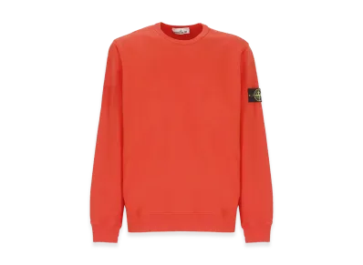 Stone Island Cotton Fleece Crew Neck Sweatshirt "Red"