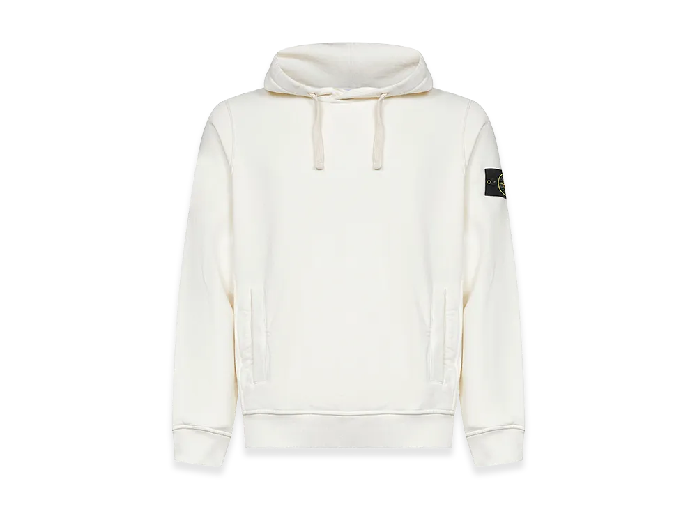 Stone Island Organic Cotton Hoodie "White"