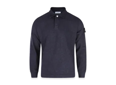 Stone Island Long Sleeve Polo Shirts "Blue"