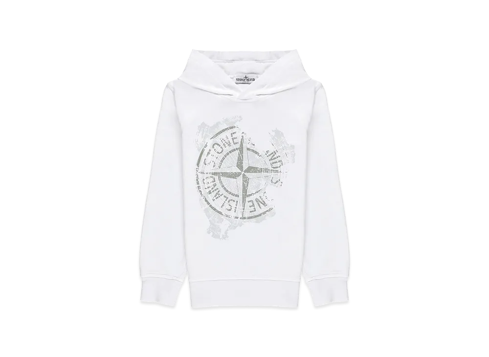 Stone Island Kids Hoodie "White"